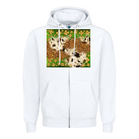 White St. Patrick's Day shamrock tumbler Zipper Hoodie - Neo Western