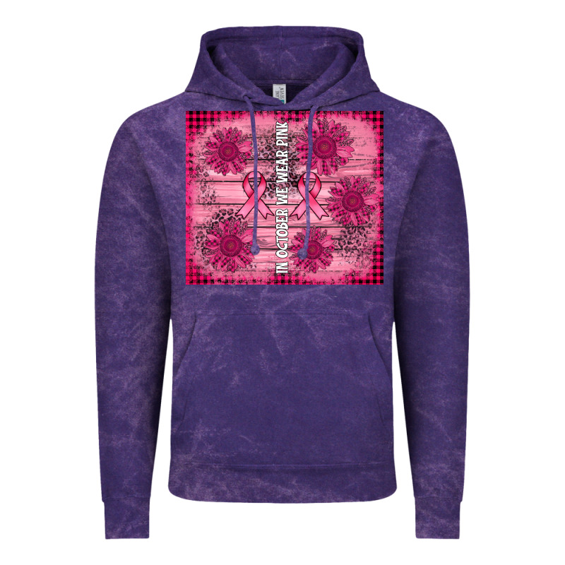 In October We Wear Pink Vintage Hoodie by AdoDesignShop | Teevron