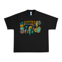 Black sewing life western Urban Heavy Tee - texasbilliewilder