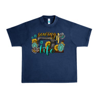 Navy sewing life western Urban Heavy Tee - texasbilliewilder