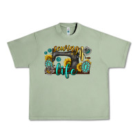 Oil Green sewing life western Urban Heavy Tee - texasbilliewilder