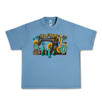 Pebble Blue sewing life western Urban Heavy Tee - texasbilliewilder