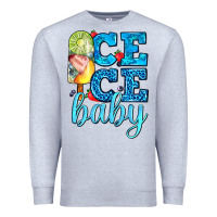 Heather Grey ice ice baby with popsicle Premium Sweatshirt - AdoDesignShop