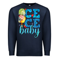 Navy ice ice baby with popsicle Premium Sweatshirt - AdoDesignShop