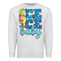Oatmeal Heather ice ice baby with popsicle Premium Sweatshirt - AdoDesignShop