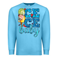 Ocean Blue ice ice baby with popsicle Premium Sweatshirt - AdoDesignShop