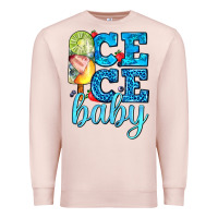 Pale Pink ice ice baby with popsicle Premium Sweatshirt - AdoDesignShop