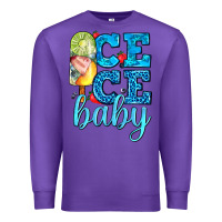 Purple ice ice baby with popsicle Premium Sweatshirt - AdoDesignShop