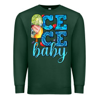 Sports Green ice ice baby with popsicle Premium Sweatshirt - AdoDesignShop