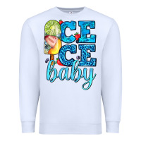 White ice ice baby with popsicle Premium Sweatshirt - AdoDesignShop