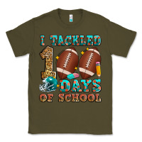 Army Green i tackled 100 days of school american football Classic Tee - Zillion Design Studio