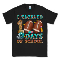 Black i tackled 100 days of school american football Classic Tee - Zillion Design Studio