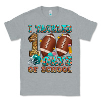 Heather Grey i tackled 100 days of school american football Classic Tee - Zillion Design Studio
