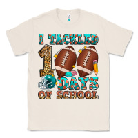 Natural i tackled 100 days of school american football Classic Tee - Zillion Design Studio