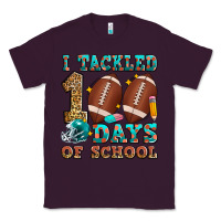 Plum i tackled 100 days of school american football Classic Tee - Zillion Design Studio