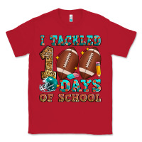 Red i tackled 100 days of school american football Classic Tee - Zillion Design Studio