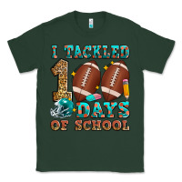 Sports Green i tackled 100 days of school american football Classic Tee - Zillion Design Studio