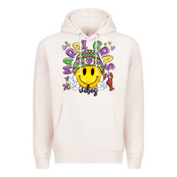 Pale Pink mardi gras vibes Premium Hoodie - MaliasSmallBusiness
