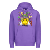 Purple mardi gras vibes Premium Hoodie - MaliasSmallBusiness