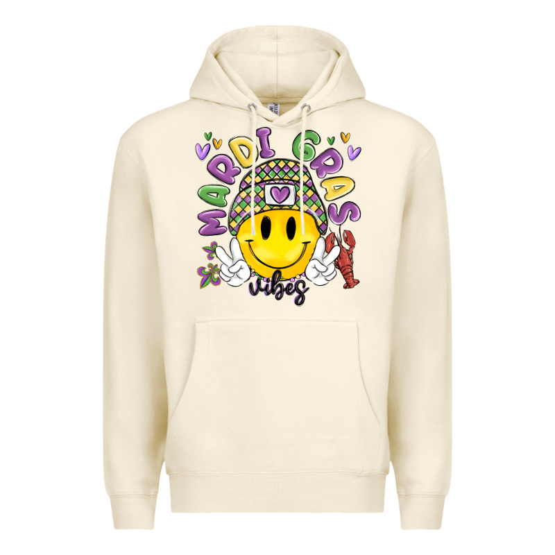 Mardi Gras Vibes Premium Hoodie by MaliasSmallBusiness | Teevron