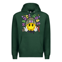 Sports Green mardi gras vibes Premium Hoodie - MaliasSmallBusiness