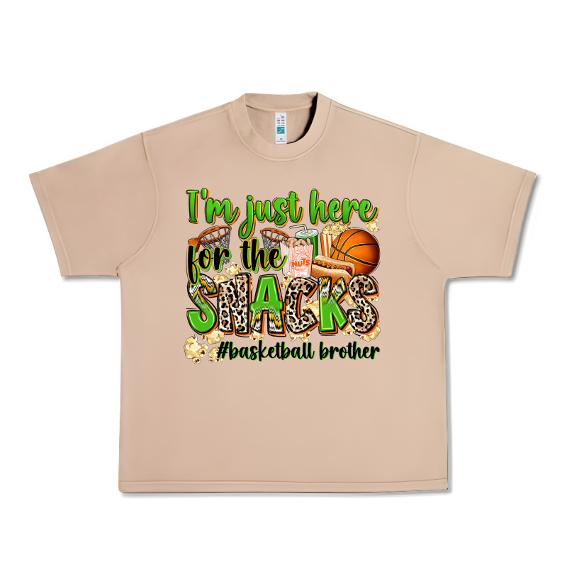 Im Just Here For The Snacks Basketball Brother Urban Heavy Tee by Zillion Design Studio | Teevron