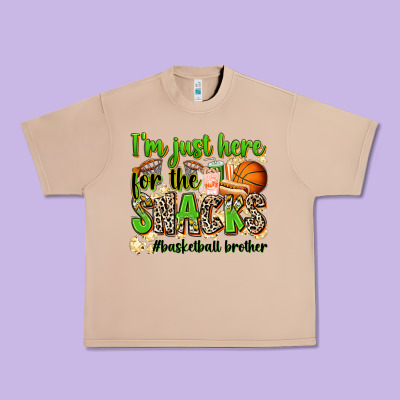 Im Just Here For The Snacks Basketball Brother Urban Heavy Tee Designed By Zillion Design Studio