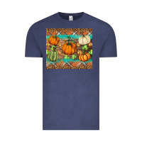 Vintage Denim fall pumpkin Vintage Tee - BarkalooDesign