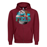 Burgundy my heart is on that field soccer Zipper Hoodie - HRA Design Shop