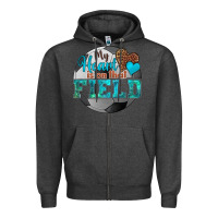 Charcoal Heather my heart is on that field soccer Zipper Hoodie - HRA Design Shop