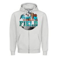 Dove Grey my heart is on that field soccer Zipper Hoodie - HRA Design Shop