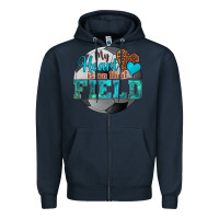 Navy my heart is on that field soccer Zipper Hoodie - HRA Design Shop