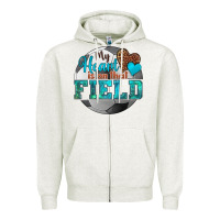 Oatmeal Heather my heart is on that field soccer Zipper Hoodie - HRA Design Shop