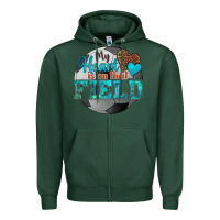 Sports Green my heart is on that field soccer Zipper Hoodie - HRA Design Shop