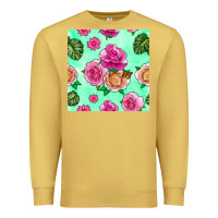 Antique Gold floral background Premium Sweatshirt - BundleAndBundleShop
