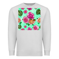 Dove Grey floral background Premium Sweatshirt - BundleAndBundleShop