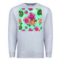 Heather Grey floral background Premium Sweatshirt - BundleAndBundleShop