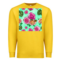 Lemon floral background Premium Sweatshirt - BundleAndBundleShop