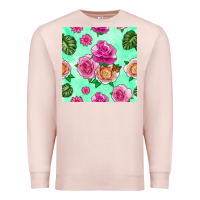Pale Pink floral background Premium Sweatshirt - BundleAndBundleShop