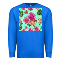 True Royal floral background Premium Sweatshirt - BundleAndBundleShop