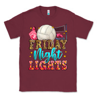 Burgundy friday night lights volleyball Classic Tee - Zillion Design Studio
