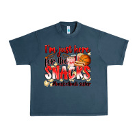 Midnight Navy im just here for the snacks basketball sister Urban Heavy Tee - Zillion Design Studio