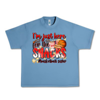 Pebble Blue im just here for the snacks basketball sister Urban Heavy Tee - Zillion Design Studio