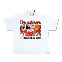 White im just here for the snacks basketball sister Urban Heavy Tee - Zillion Design Studio