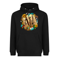 Black cross with bible and sunflowers Heavyweight Hoodie - AdoDesignShop