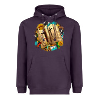 Plum cross with bible and sunflowers Heavyweight Hoodie - AdoDesignShop