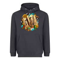Smoke cross with bible and sunflowers Heavyweight Hoodie - AdoDesignShop