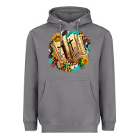 Storm cross with bible and sunflowers Heavyweight Hoodie - AdoDesignShop