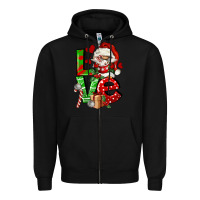Black love gnomes Zipper Hoodie - FaDigitalArtStudio