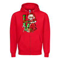Red love gnomes Zipper Hoodie - FaDigitalArtStudio